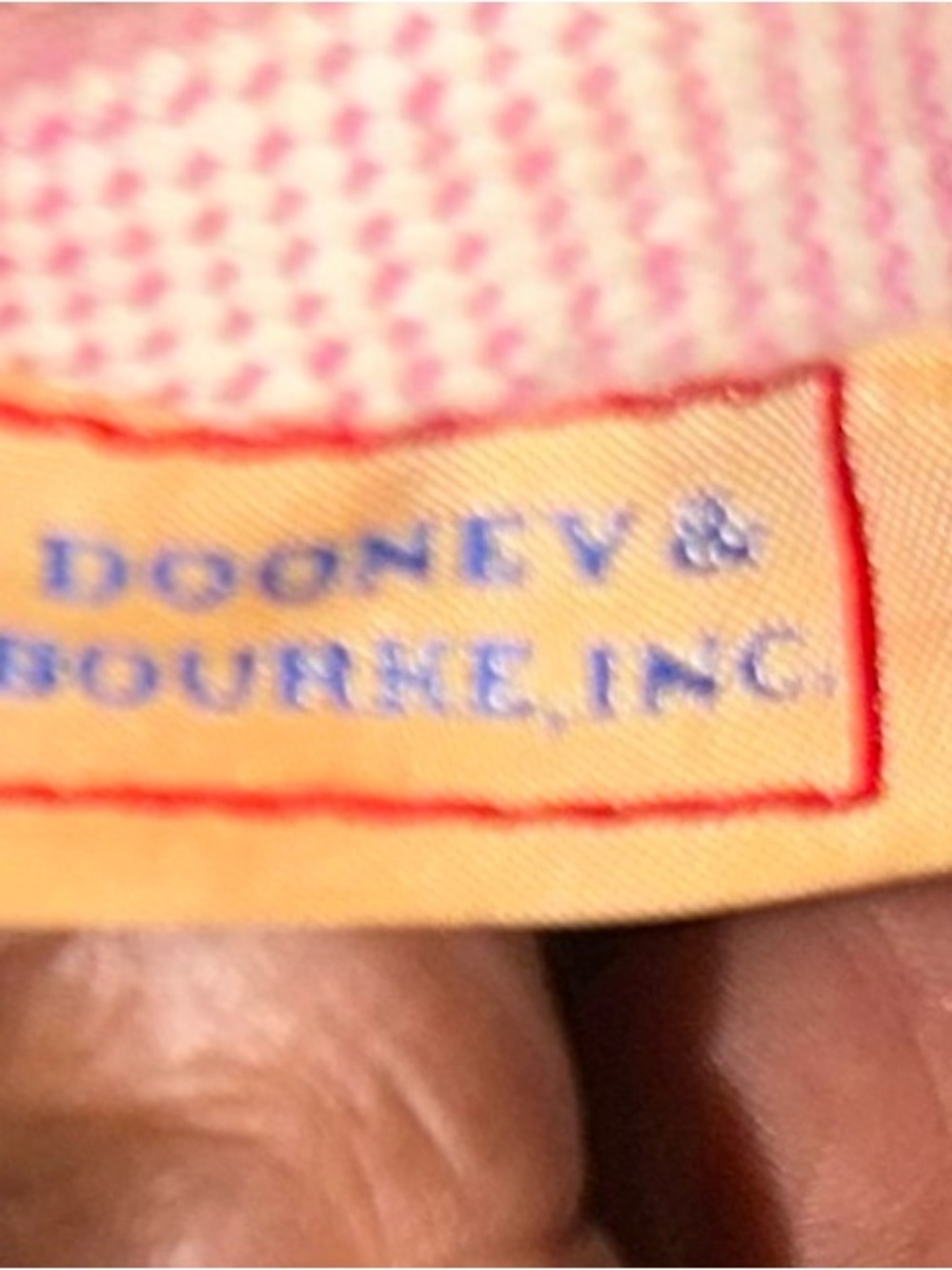 Dooney & Bourke Dillen Croco Satchel – Cranberry Red | Double Front Pockets - Picture 10 of 15
